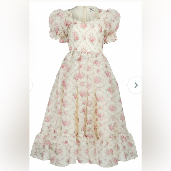 JessaKae Amelia Dress in Cream Floral - Picture 6 of 7